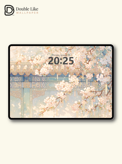 Vol.18 Aesthetic Watercolor City & Botanical Flower Art Wallpaper Pack [#WGP018]