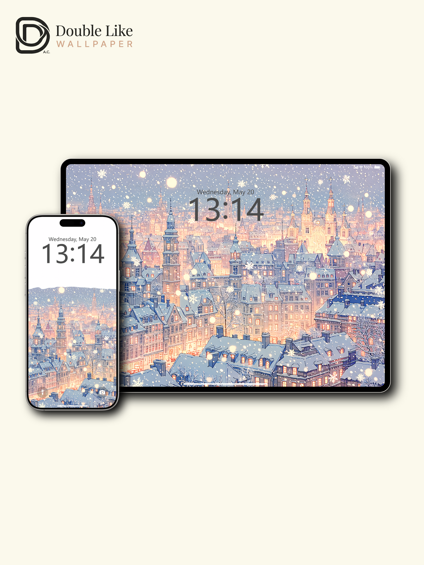 Vol.17 Aesthetic Watercolor City & Botanical Flower Art Wallpaper Pack [#WGP017]