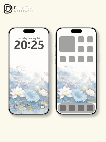 Vol.05 Aesthetic Watercolor City & Botanical Flower Art Wallpaper Pack [#WGP005]