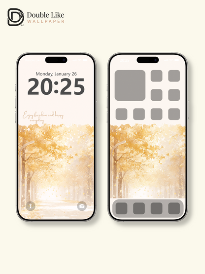 Vol.06 Aesthetic Watercolor City & Botanical Flower Art Wallpaper Pack [#WGP006]