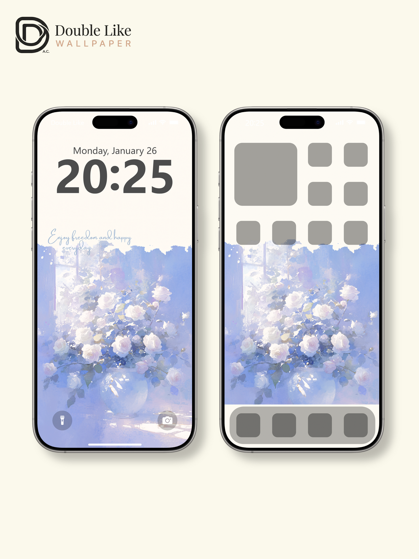 Vol.08 Aesthetic Watercolor City & Botanical Flower Art Wallpaper Pack [#WGP008]