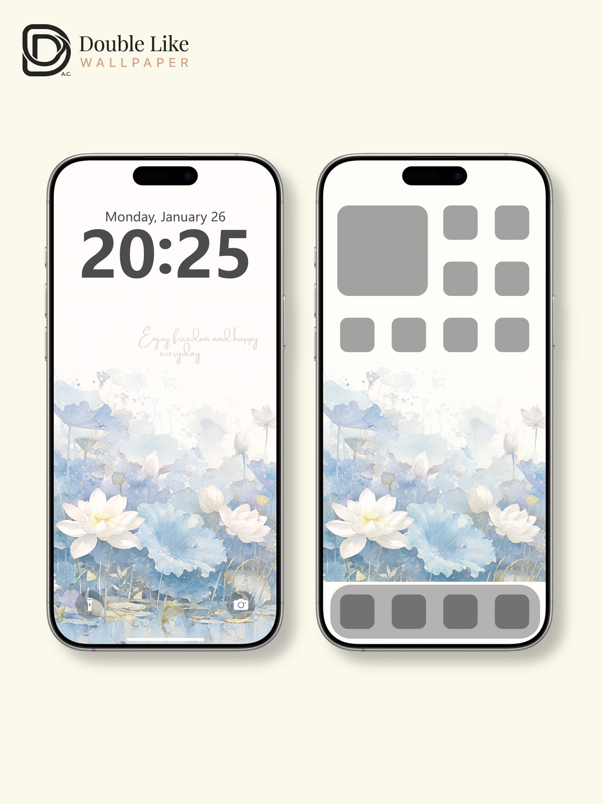 Vol.05 Aesthetic Watercolor City & Botanical Flower Art Wallpaper Pack [#WGP005]