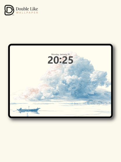Vol.07 Aesthetic Watercolor City & Botanical Flower Art Wallpaper Pack [#WGP007]