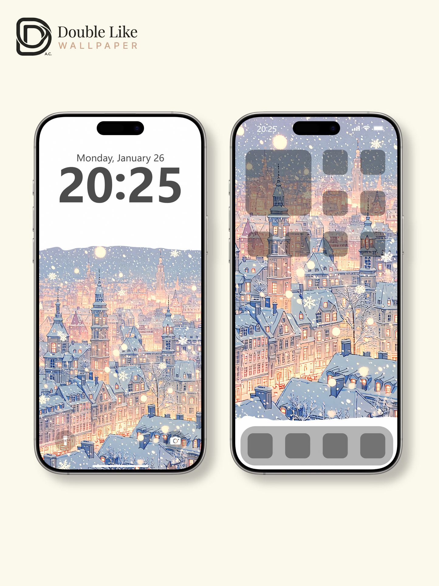 Vol.17 Aesthetic Watercolor City & Botanical Flower Art Wallpaper Pack [#WGP017]