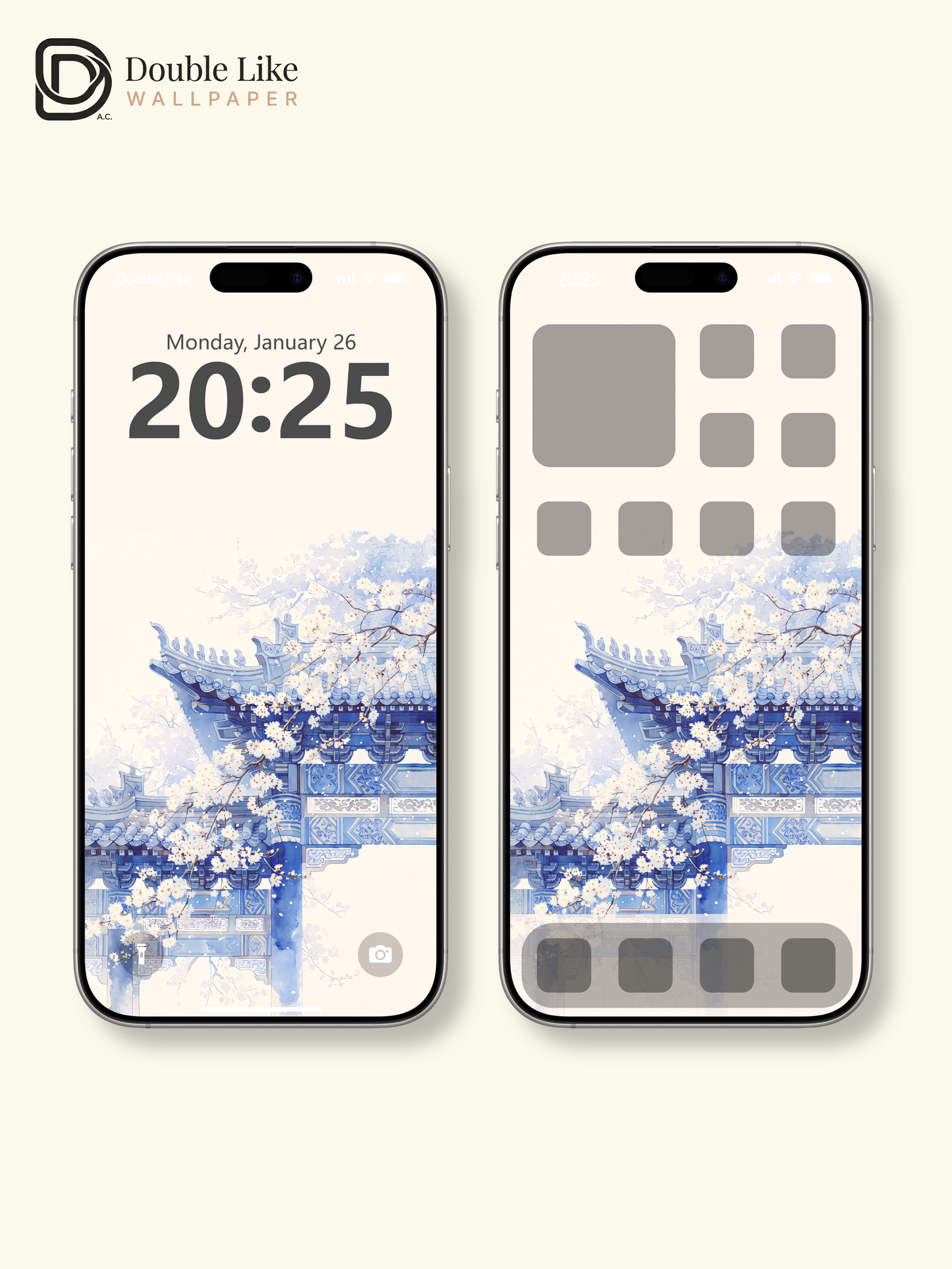 Vol.15 Aesthetic Watercolor City & Botanical Flower Art Wallpaper Pack [#WGP015]