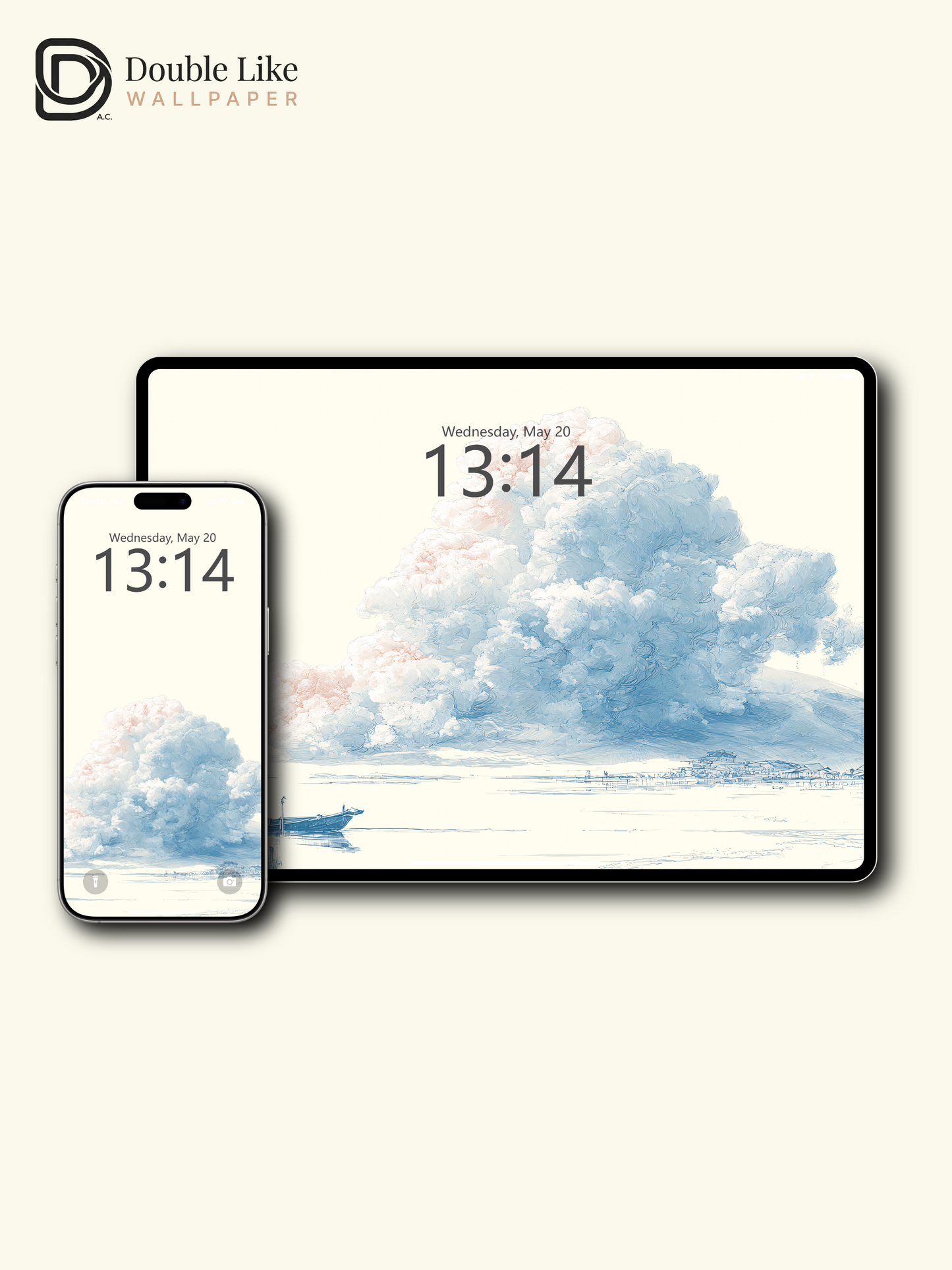 Vol.07 Aesthetic Watercolor City & Botanical Flower Art Wallpaper Pack [#WGP007]