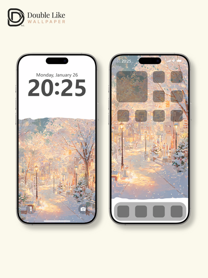 Vol.04 Aesthetic Watercolor City & Botanical Flower Art Wallpaper Pack [#WGP004]