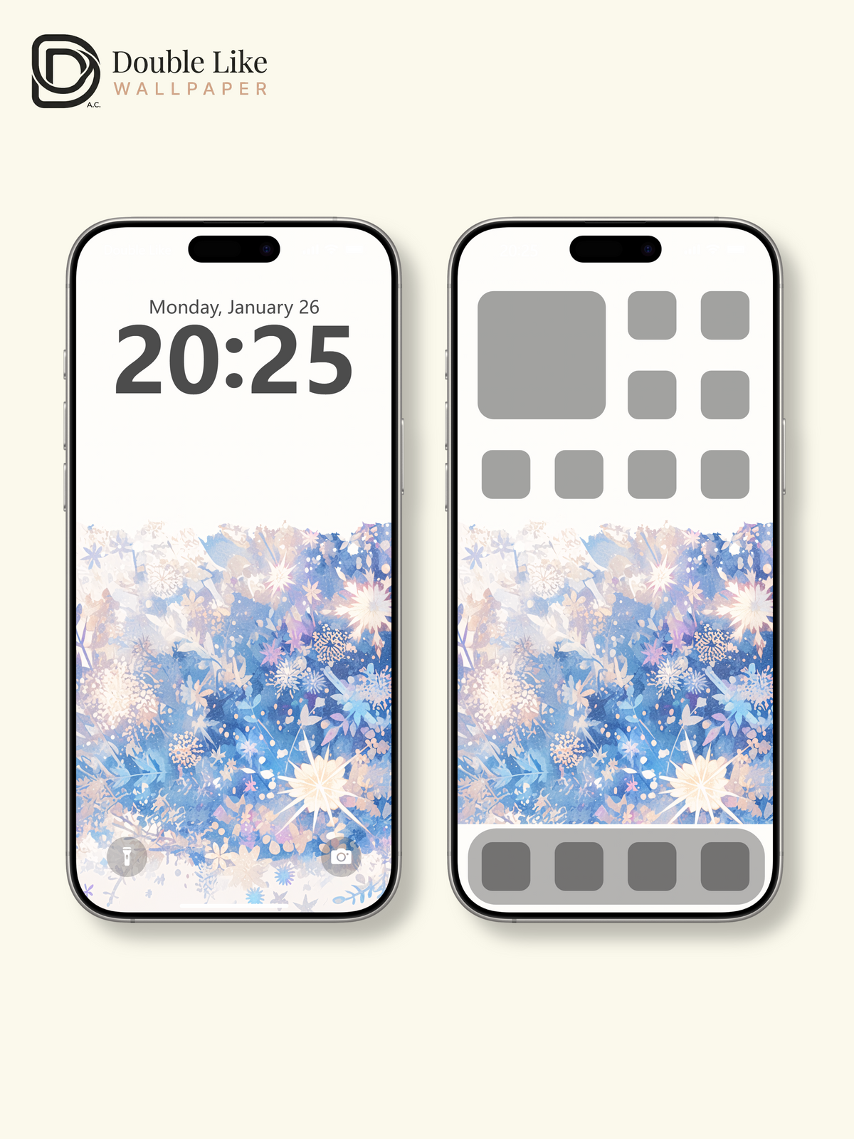 Vol.05 Aesthetic Watercolor City & Botanical Flower Art Wallpaper Pack [#WGP005]