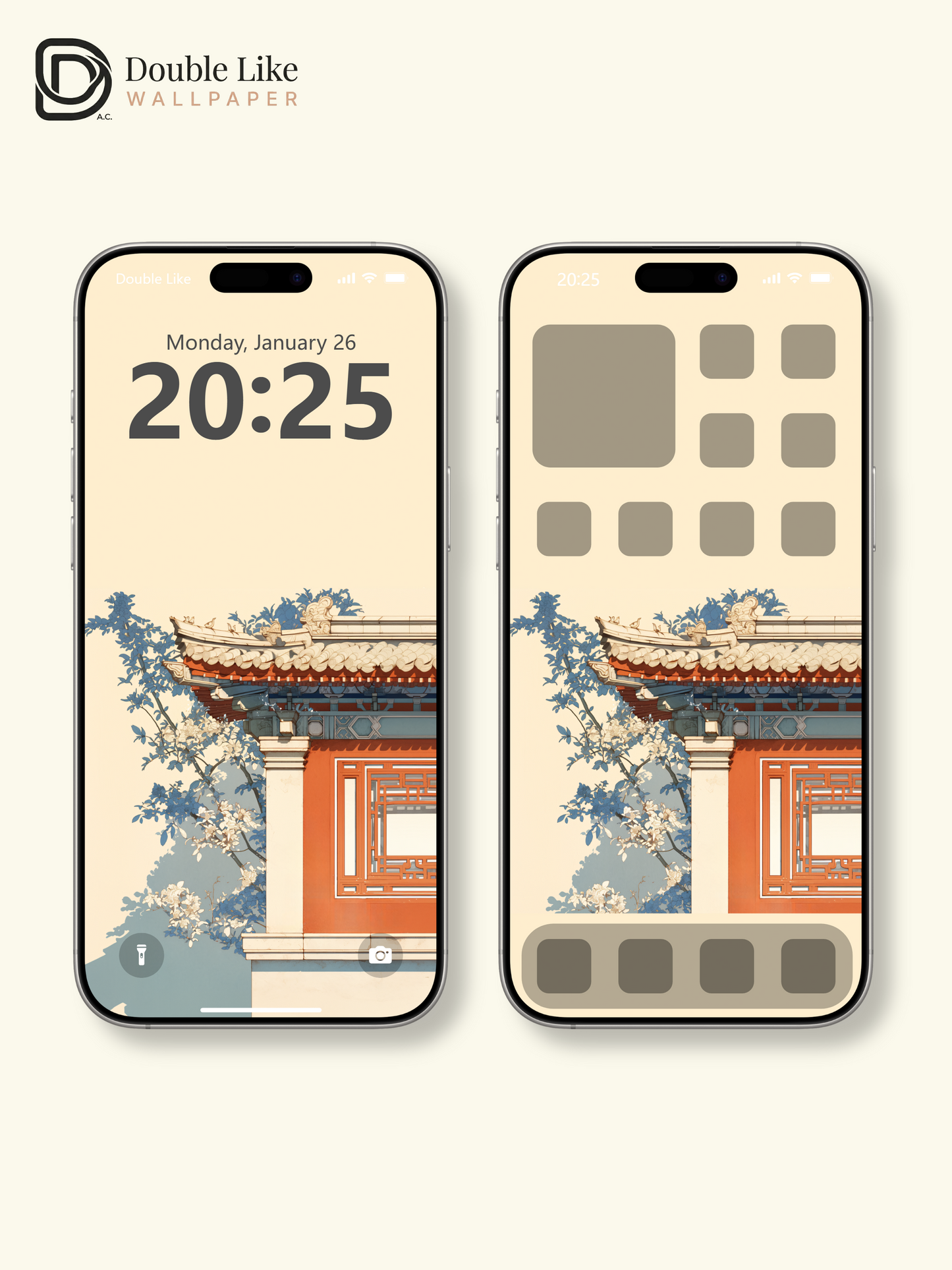 Vol.09 Aesthetic Watercolor City & Botanical Flower Art Wallpaper Pack [#WGP009]
