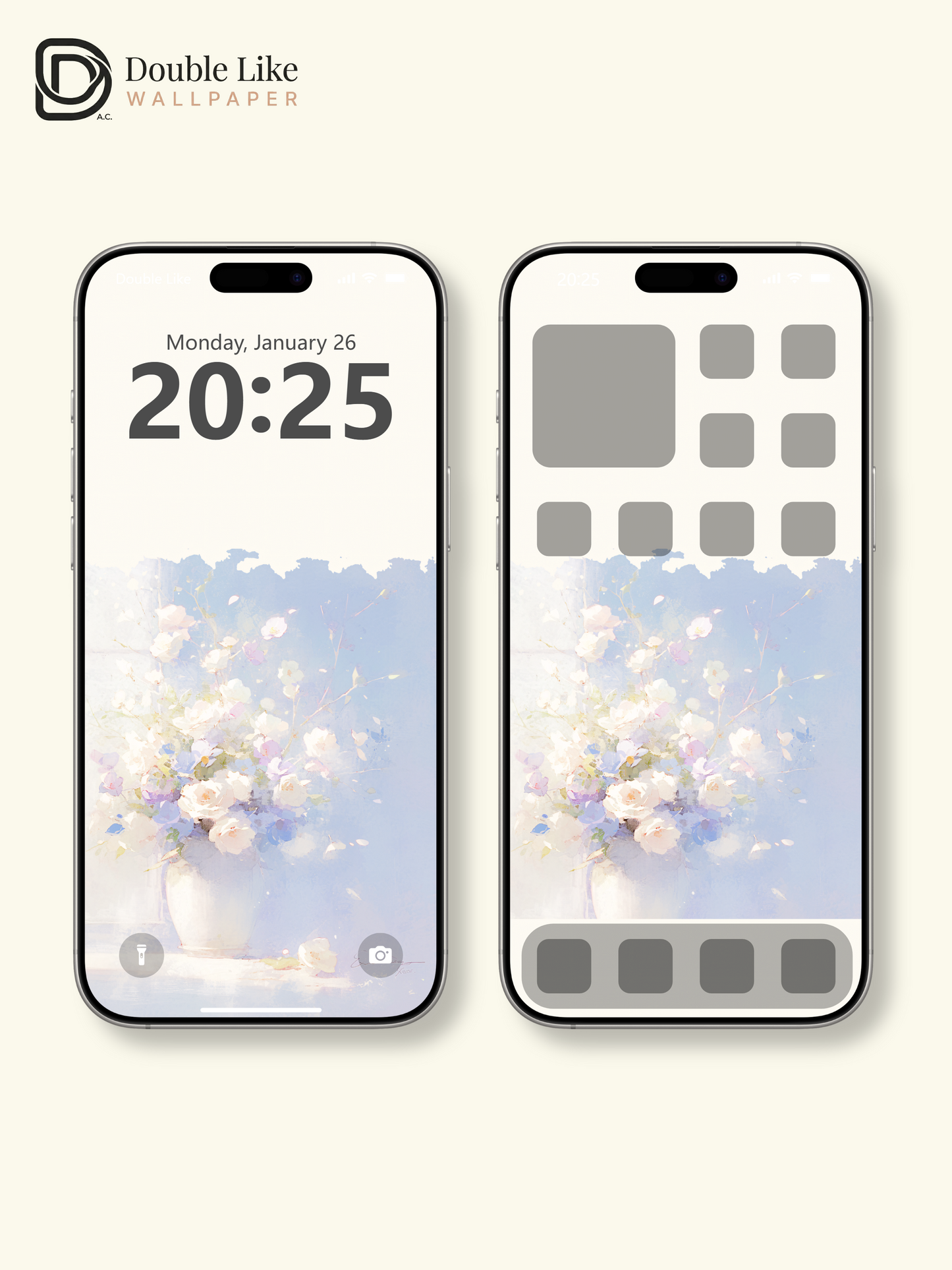 Vol.08 Aesthetic Watercolor City & Botanical Flower Art Wallpaper Pack [#WGP008]