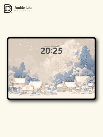 Vol.07 Aesthetic Watercolor City & Botanical Flower Art Wallpaper Pack [#WGP007]