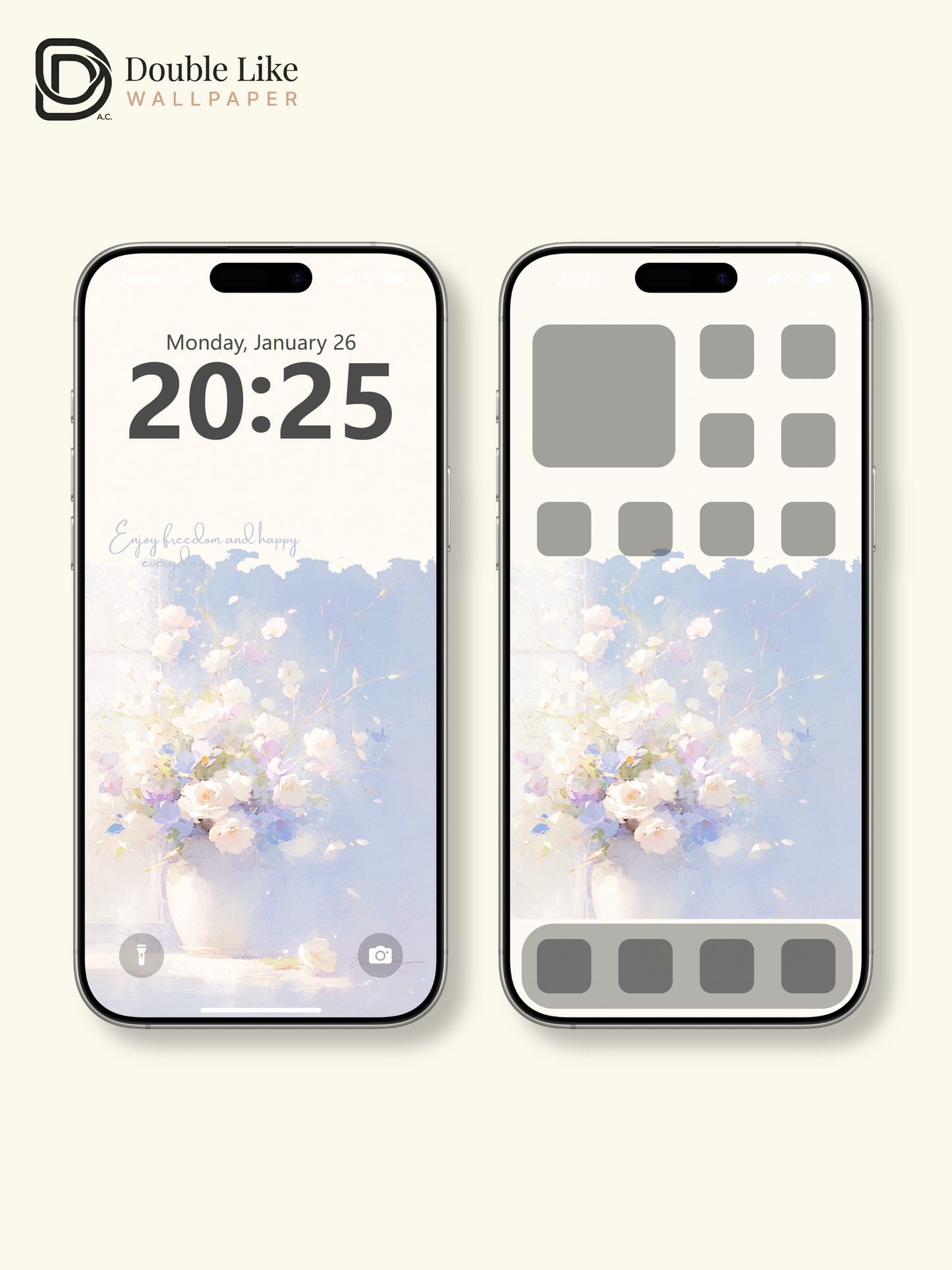 Vol.08 Aesthetic Watercolor City & Botanical Flower Art Wallpaper Pack [#WGP008]