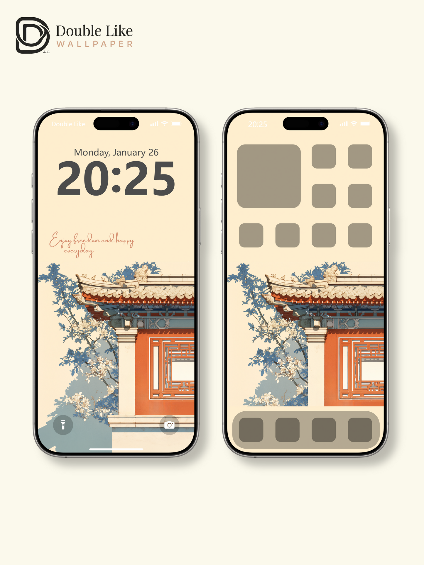 Vol.09 Aesthetic Watercolor City & Botanical Flower Art Wallpaper Pack [#WGP009]