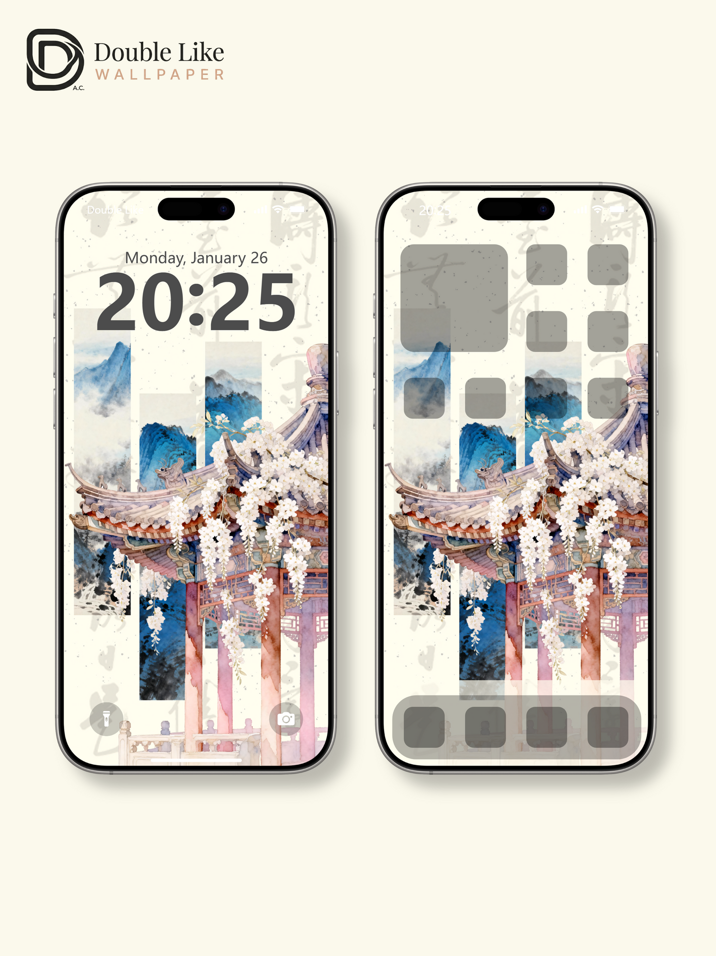Vol.13 Aesthetic Watercolor City & Botanical Flower Art Wallpaper Pack [#WGP013]