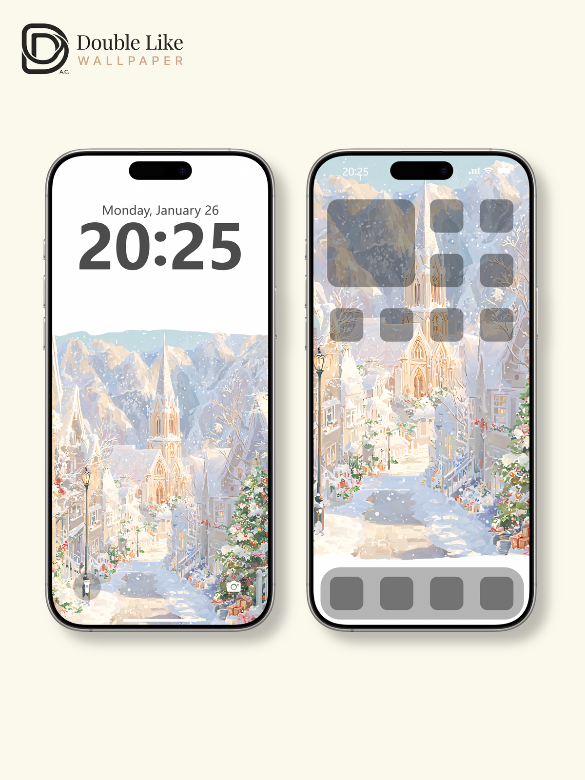 Vol.04 Aesthetic Watercolor City & Botanical Flower Art Wallpaper Pack [#WGP004]