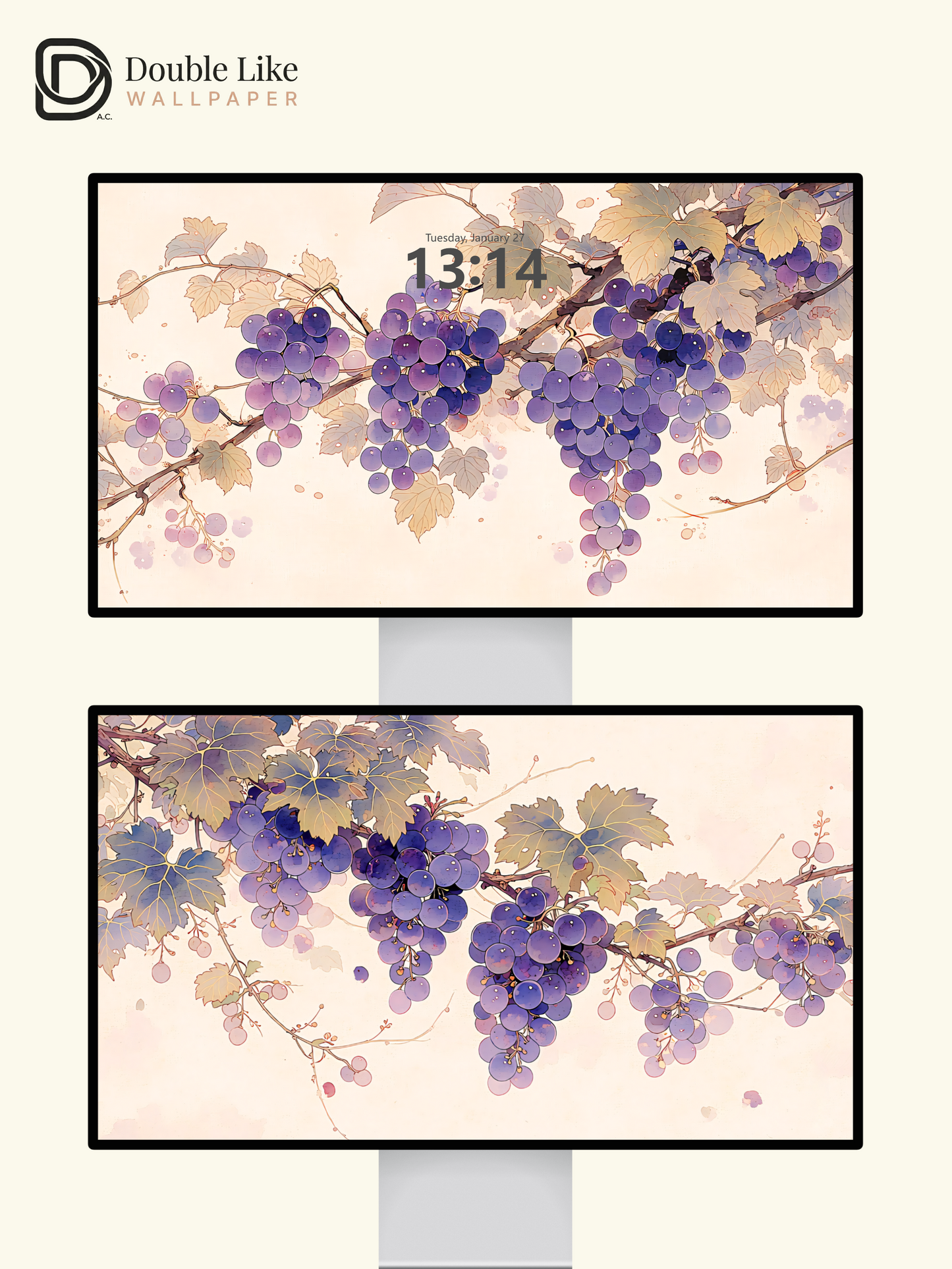 Vol.17 Aesthetic Watercolor City & Botanical Flower Art Wallpaper Pack [#WGP017]