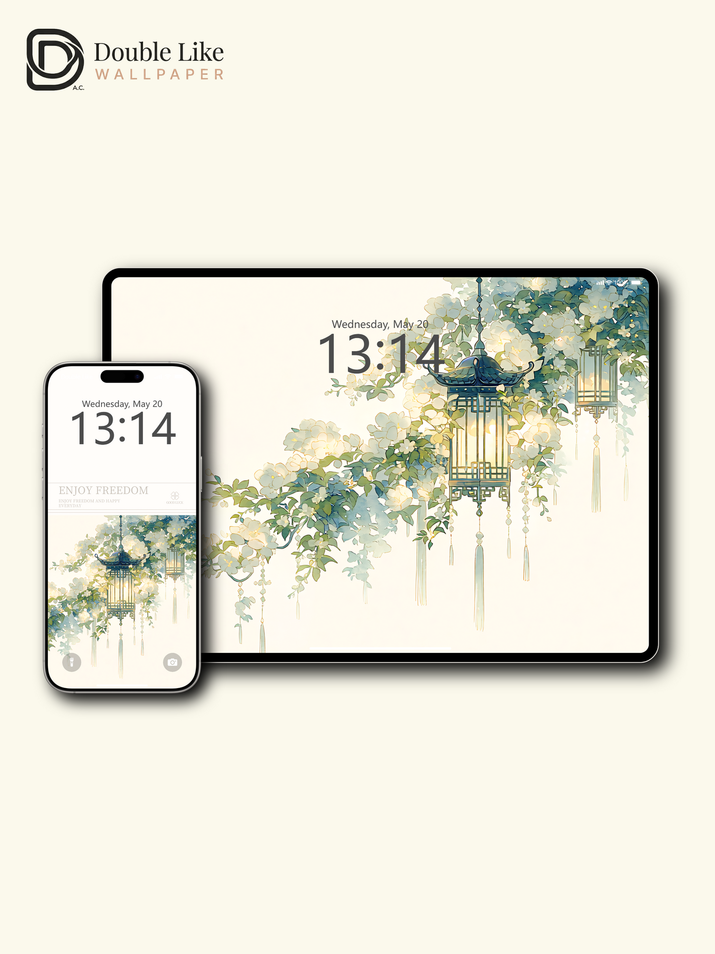 Vol.18 Aesthetic Watercolor City & Botanical Flower Art Wallpaper Pack [#WGP018]