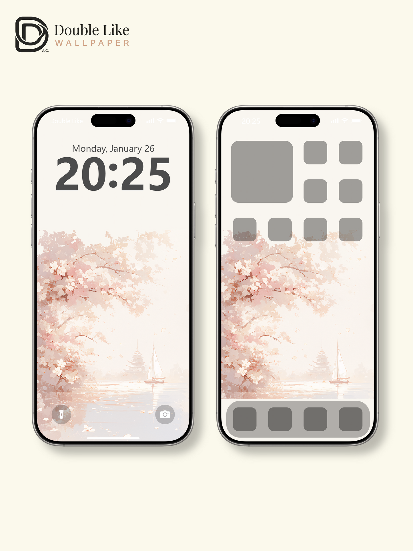 Vol.06 Aesthetic Watercolor City & Botanical Flower Art Wallpaper Pack [#WGP006]