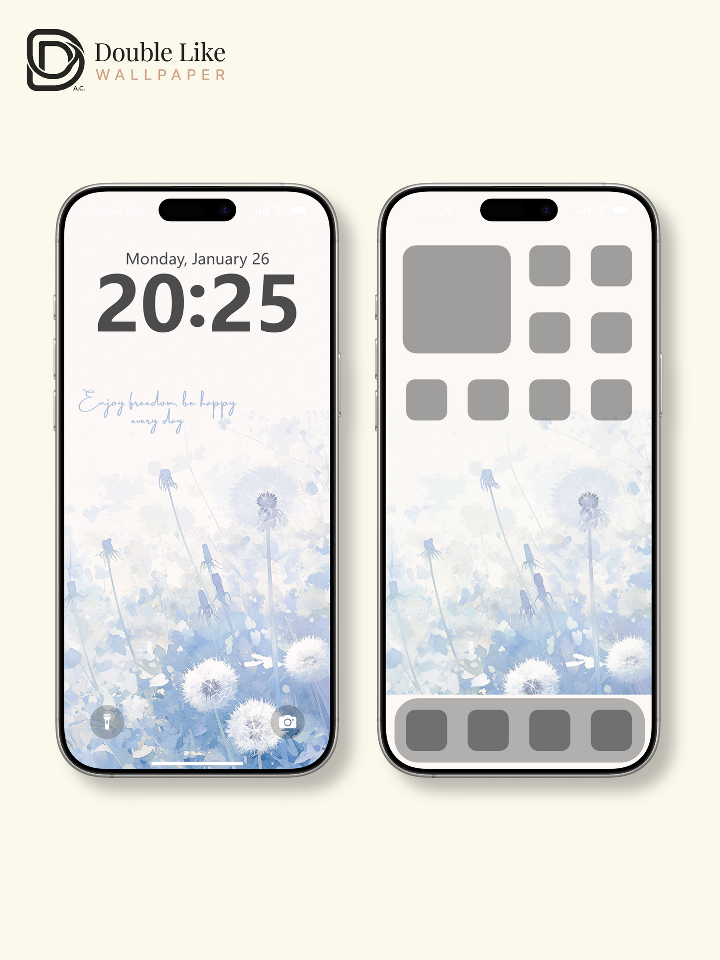 Vol.02 Aesthetic Watercolor City & Botanical Flower Art Wallpaper Pack [#WGP002]
