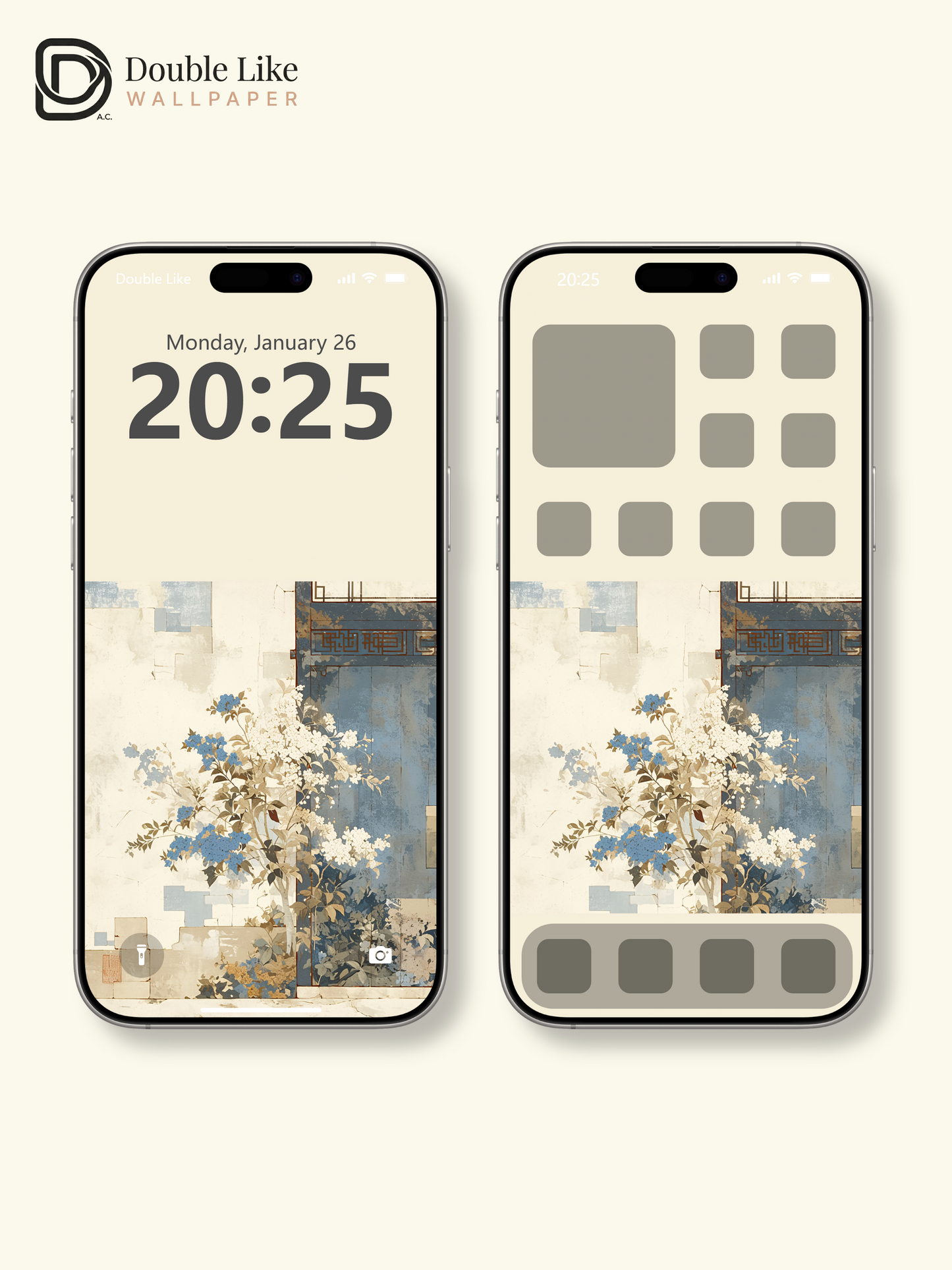 Vol.11 Aesthetic Watercolor City & Botanical Flower Art Wallpaper Pack [#WGP011]
