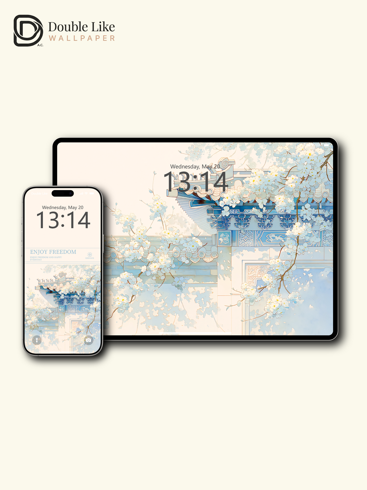Vol.19 Aesthetic Watercolor City & Botanical Flower Art Wallpaper Pack [#WGP019]