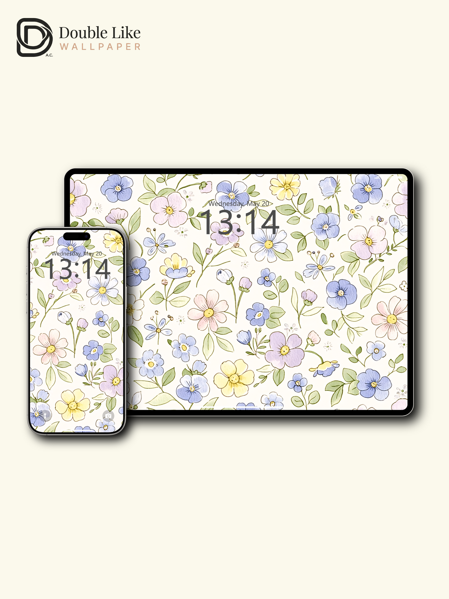 Vol.17 Aesthetic Watercolor City & Botanical Flower Art Wallpaper Pack [#WGP017]