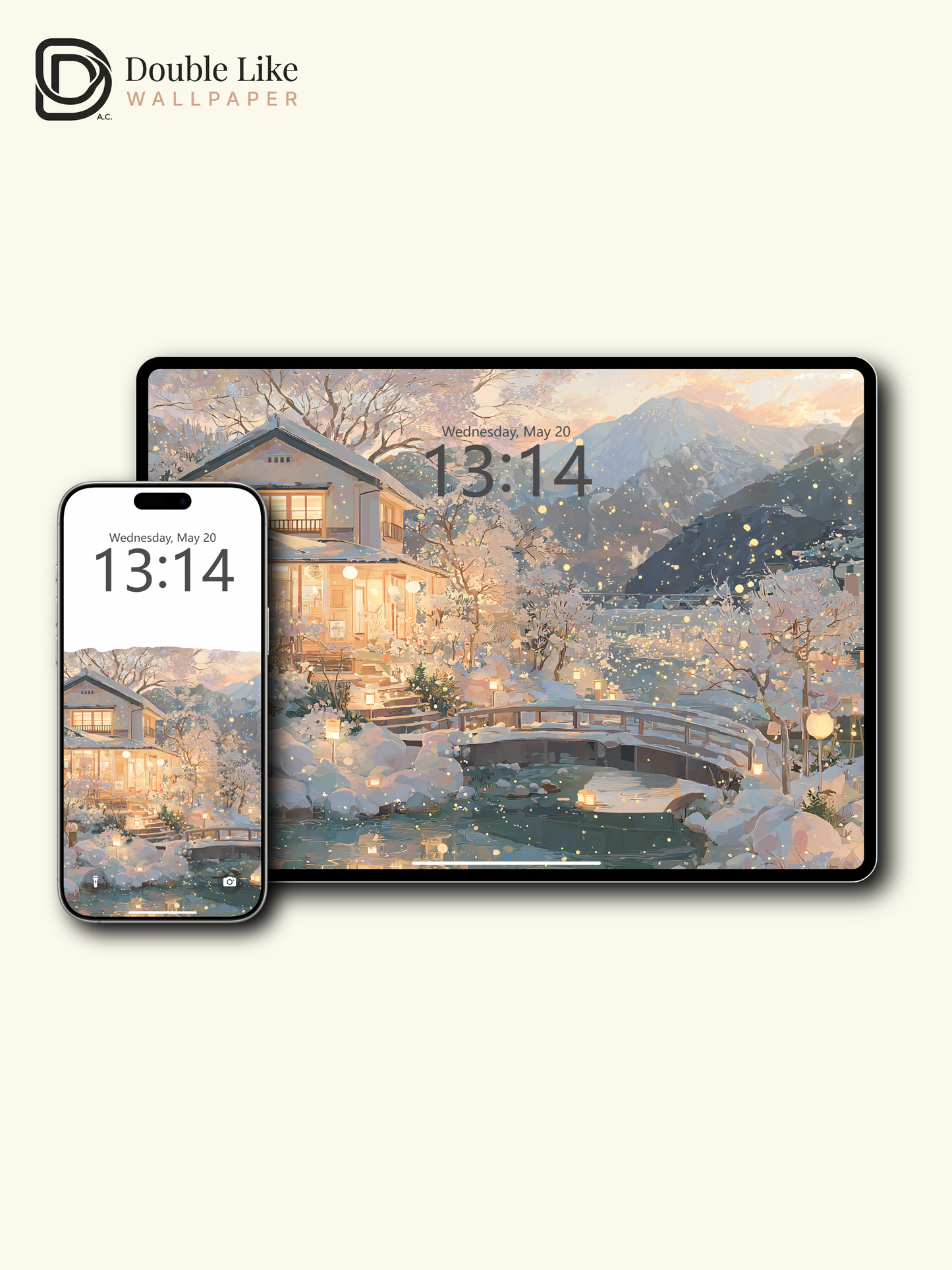 Vol.14 Aesthetic Watercolor City & Botanical Flower Art Wallpaper Pack [#WGP014]