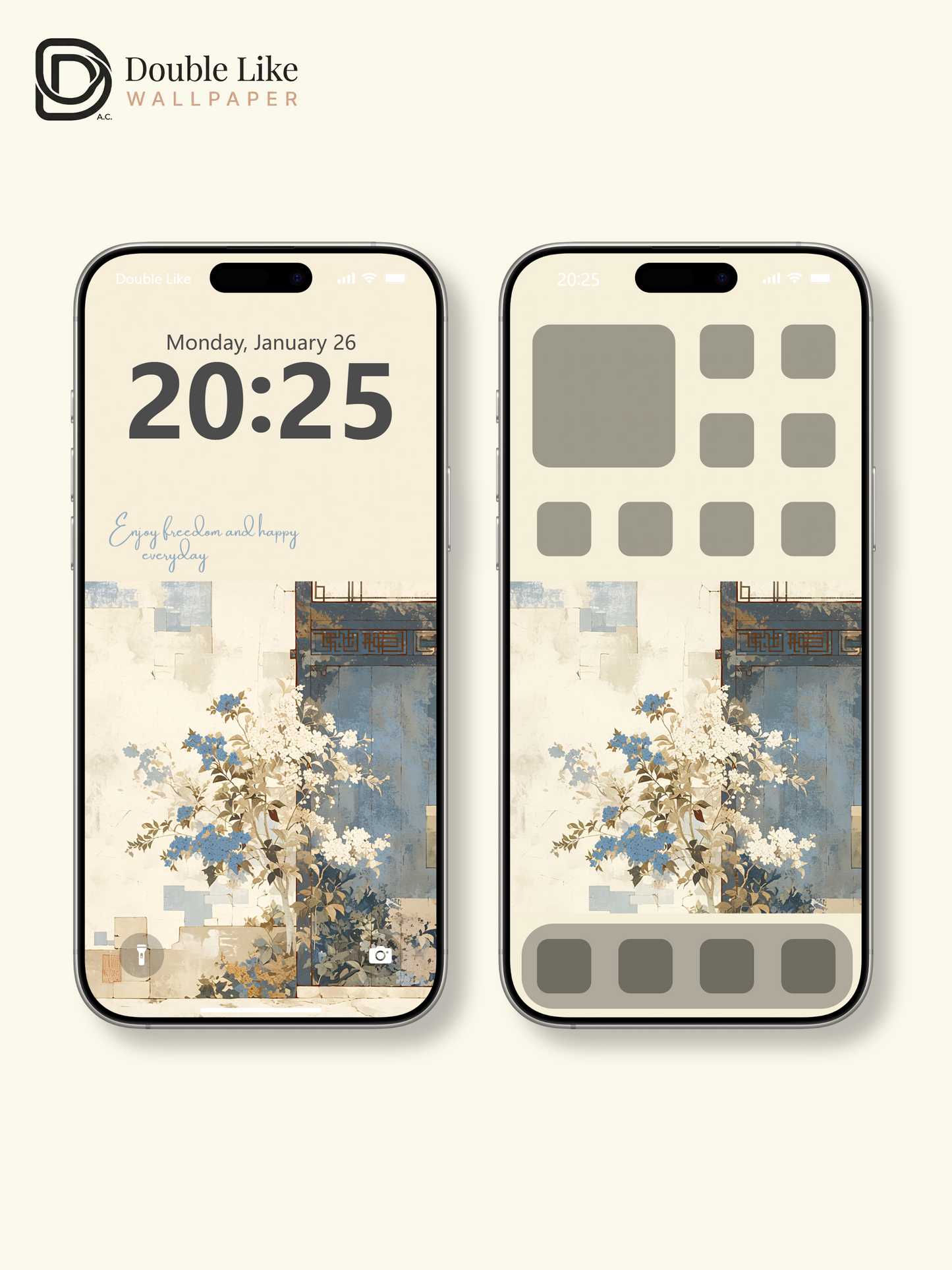 Vol.11 Aesthetic Watercolor City & Botanical Flower Art Wallpaper Pack [#WGP011]