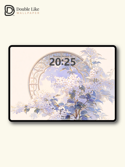 Vol.18 Aesthetic Watercolor City & Botanical Flower Art Wallpaper Pack [#WGP018]