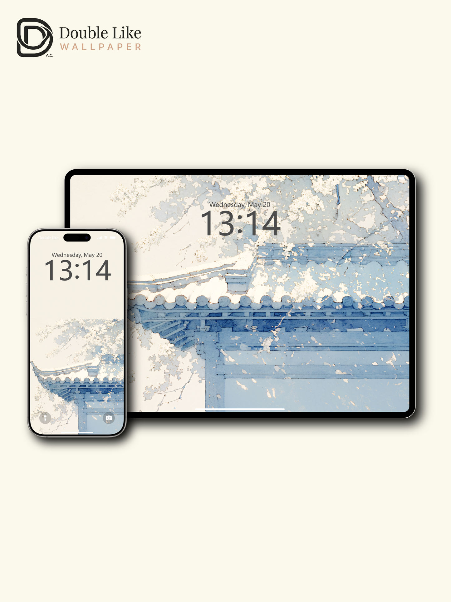 Vol.07 Aesthetic Watercolor City & Botanical Flower Art Wallpaper Pack [#WGP007]