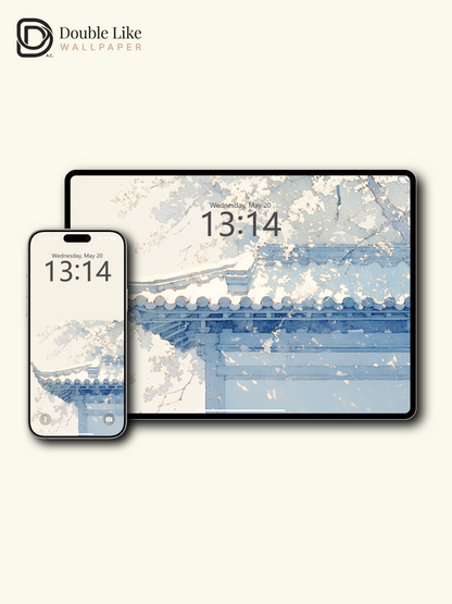 Vol.07 Aesthetic Watercolor City & Botanical Flower Art Wallpaper Pack [#WGP007]