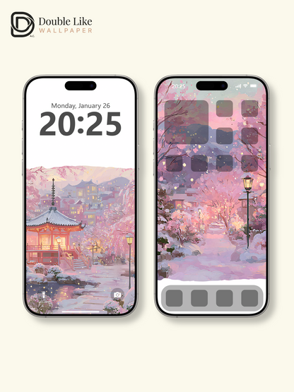 Vol.16 Aesthetic Watercolor City & Botanical Flower Art Wallpaper Pack [#WGP016]