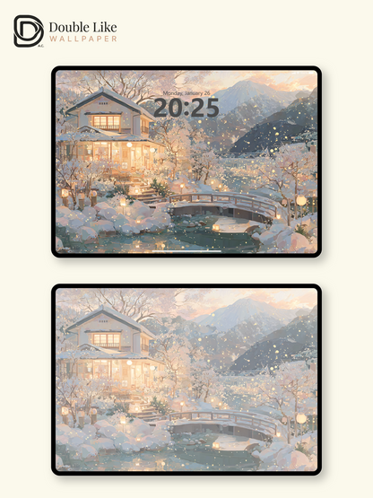 Vol.14 Aesthetic Watercolor City & Botanical Flower Art Wallpaper Pack [#WGP014]
