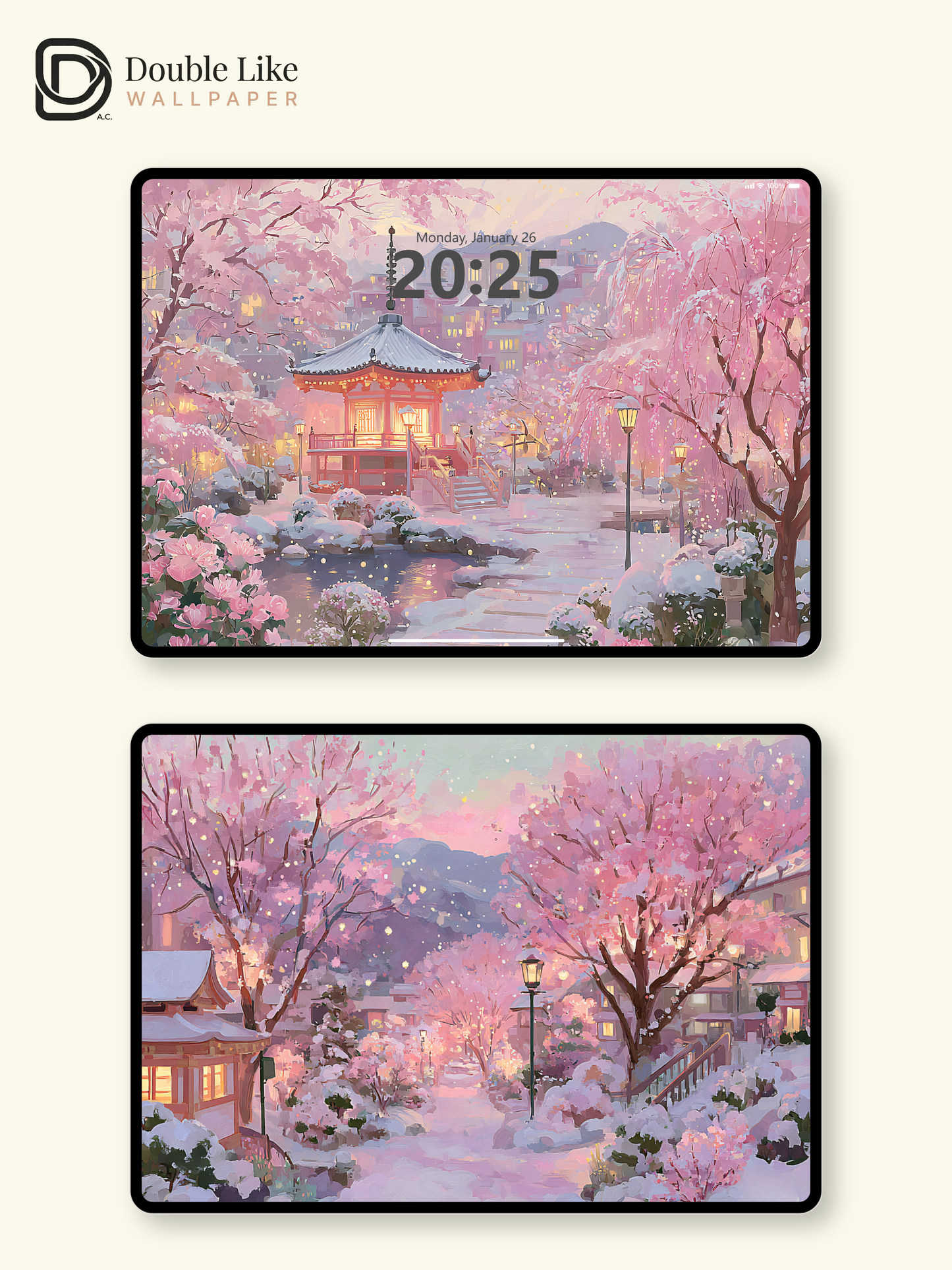 Vol.16 Aesthetic Watercolor City & Botanical Flower Art Wallpaper Pack [#WGP016]