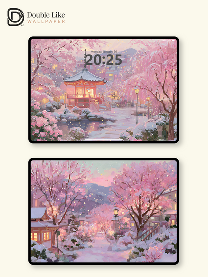 Vol.16 Aesthetic Watercolor City & Botanical Flower Art Wallpaper Pack [#WGP016]