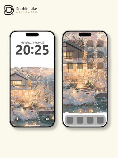 Vol.14 Aesthetic Watercolor City & Botanical Flower Art Wallpaper Pack [#WGP014]