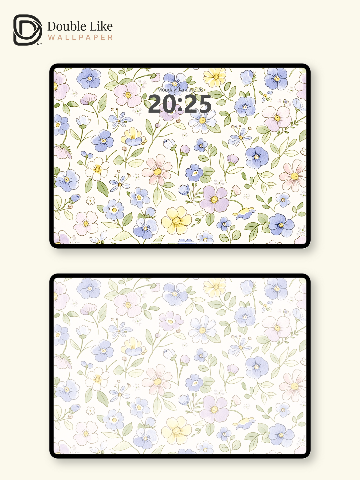 Vol.17 Aesthetic Watercolor City & Botanical Flower Art Wallpaper Pack [#WGP017]