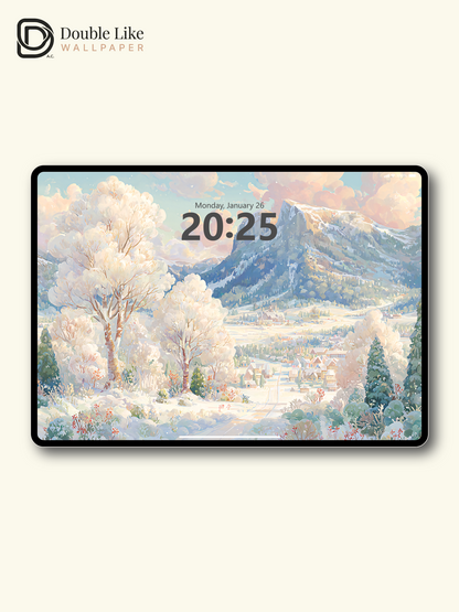 Vol.17 Aesthetic Watercolor City & Botanical Flower Art Wallpaper Pack [#WGP017]