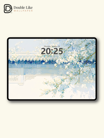 Vol.19 Aesthetic Watercolor City & Botanical Flower Art Wallpaper Pack [#WGP019]