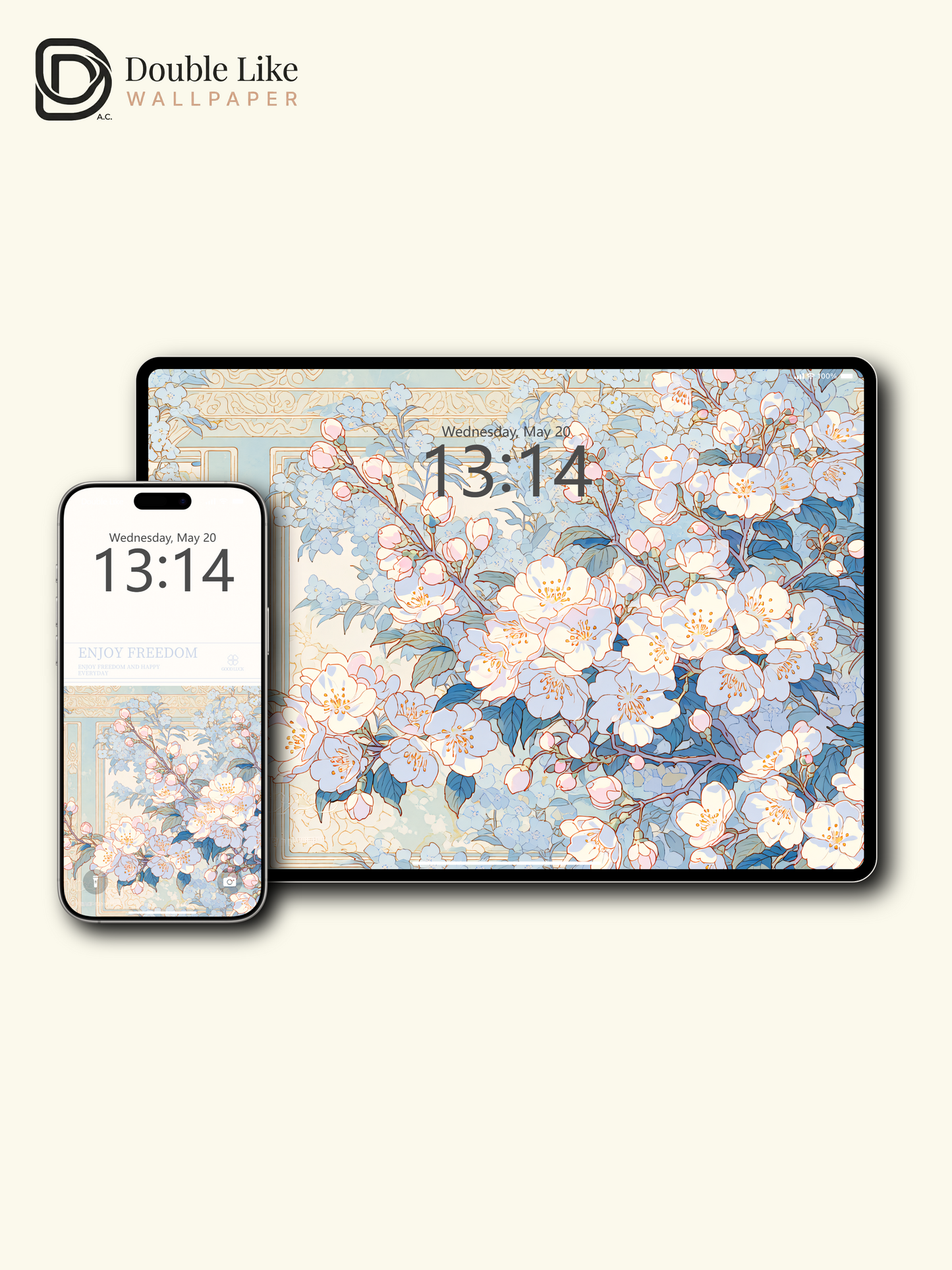 Vol.18 Aesthetic Watercolor City & Botanical Flower Art Wallpaper Pack [#WGP018]