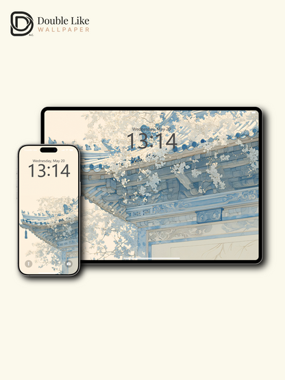 Vol.07 Aesthetic Watercolor City & Botanical Flower Art Wallpaper Pack [#WGP007]