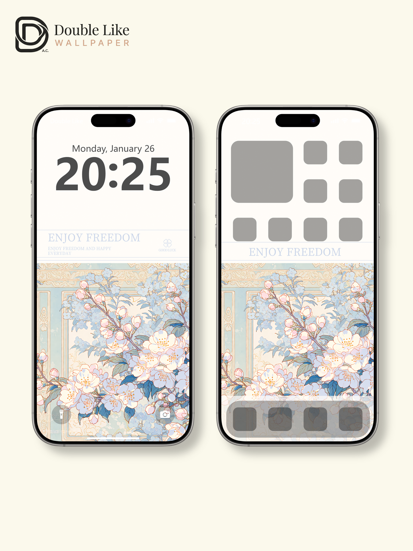 Vol.18 Aesthetic Watercolor City & Botanical Flower Art Wallpaper Pack [#WGP018]