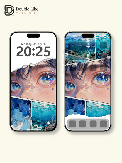 Vol.15 Aesthetic Watercolor City & Botanical Flower Art Wallpaper Pack [#WGP015]