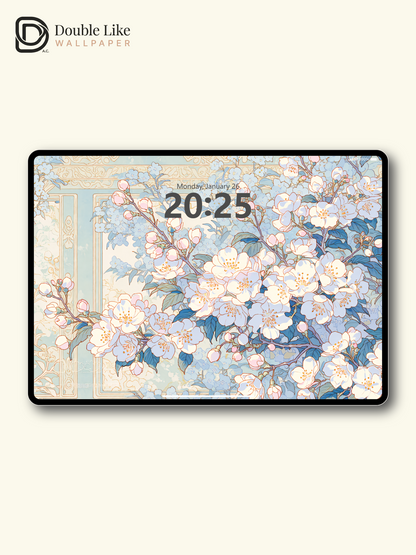 Vol.18 Aesthetic Watercolor City & Botanical Flower Art Wallpaper Pack [#WGP018]