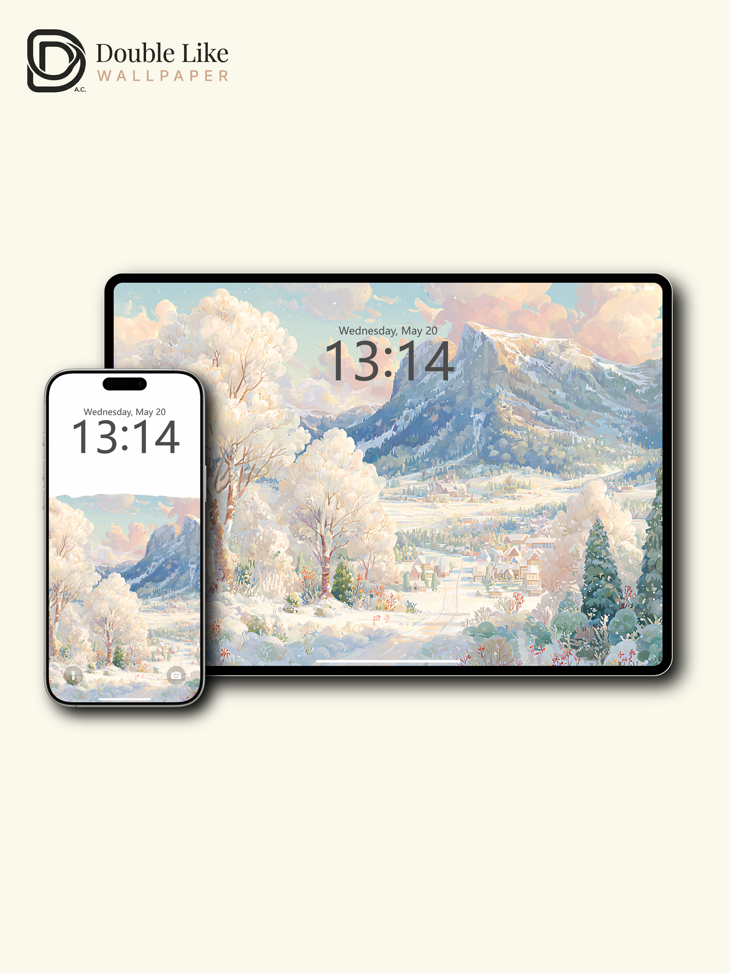 Vol.17 Aesthetic Watercolor City & Botanical Flower Art Wallpaper Pack [#WGP017]
