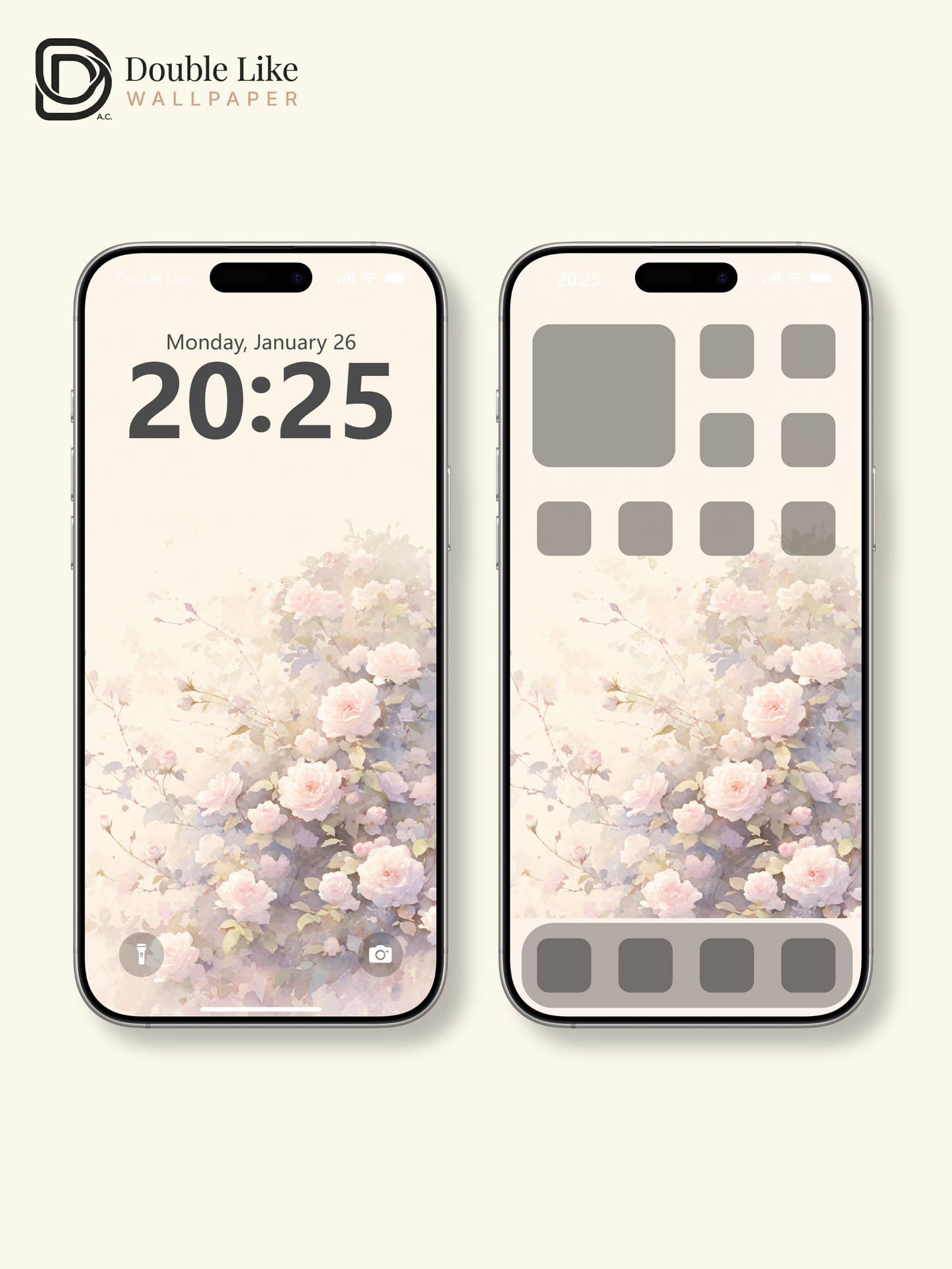 Vol.02 Aesthetic Watercolor City & Botanical Flower Art Wallpaper Pack [#WGP002]