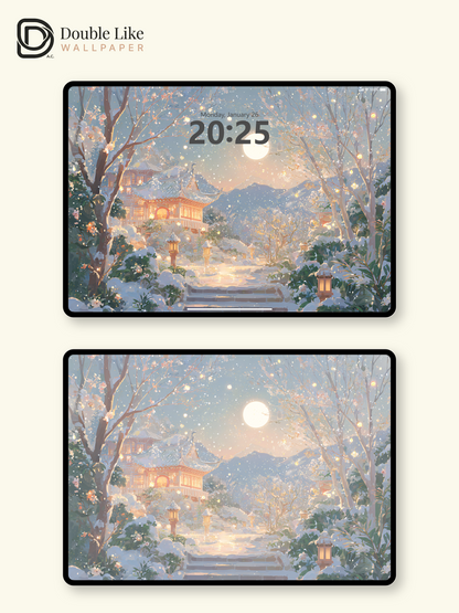 Vol.04 Aesthetic Watercolor City & Botanical Flower Art Wallpaper Pack [#WGP004]
