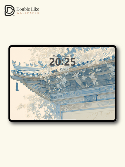 Vol.07 Aesthetic Watercolor City & Botanical Flower Art Wallpaper Pack [#WGP007]
