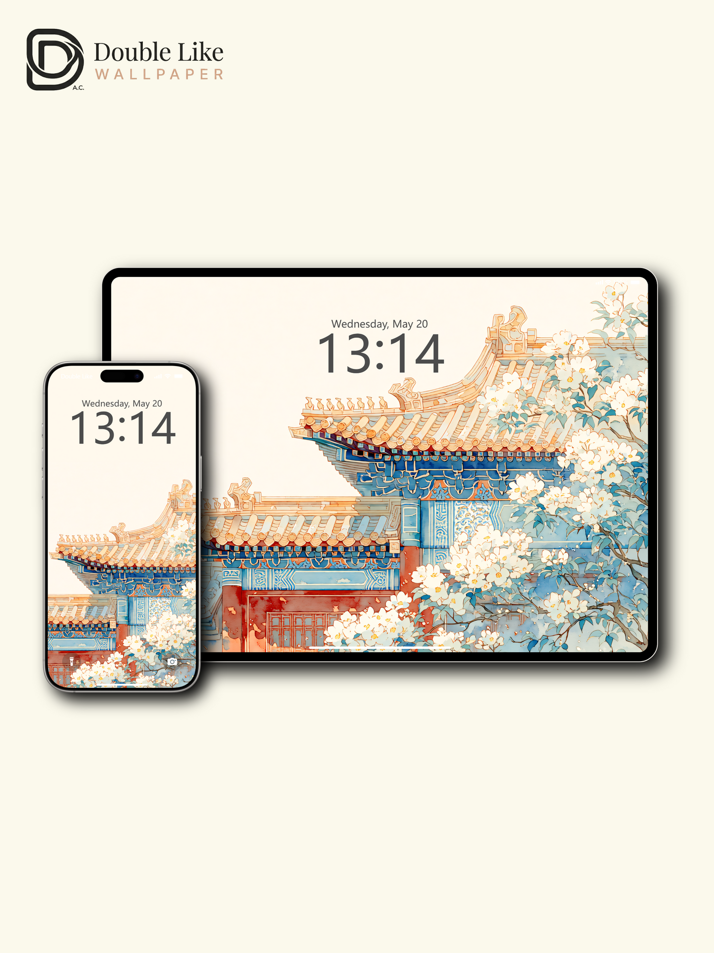 Vol.17 Aesthetic Watercolor City & Botanical Flower Art Wallpaper Pack [#WGP017]
