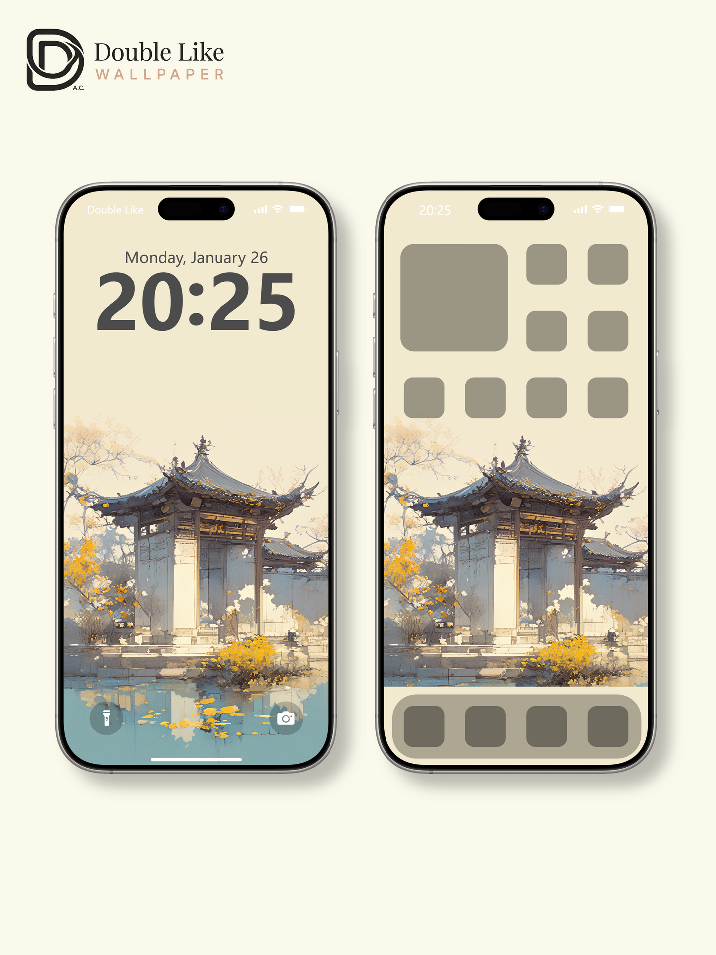 Vol.08 Aesthetic Watercolor City & Botanical Flower Art Wallpaper Pack [#WGP008]